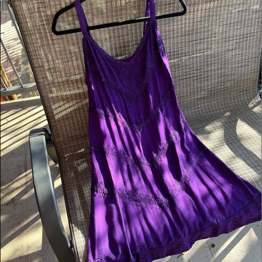 Purple Boho Dress